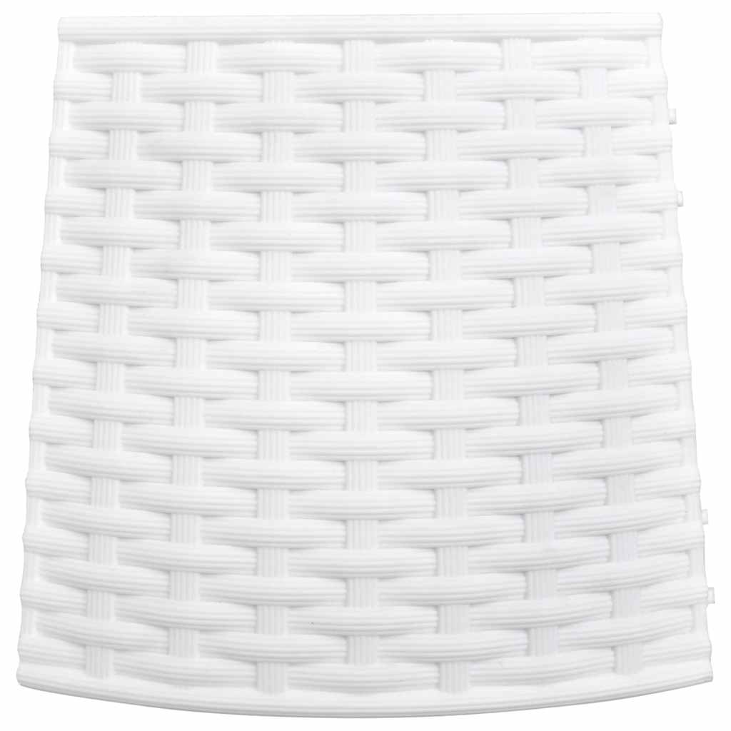 vidaXL Fustă brad de Crăciun, alb, Ø65x23 cm, plastic vidaXL Fustă brad de Crăciun, alb, Ø65x23 cm, plastic