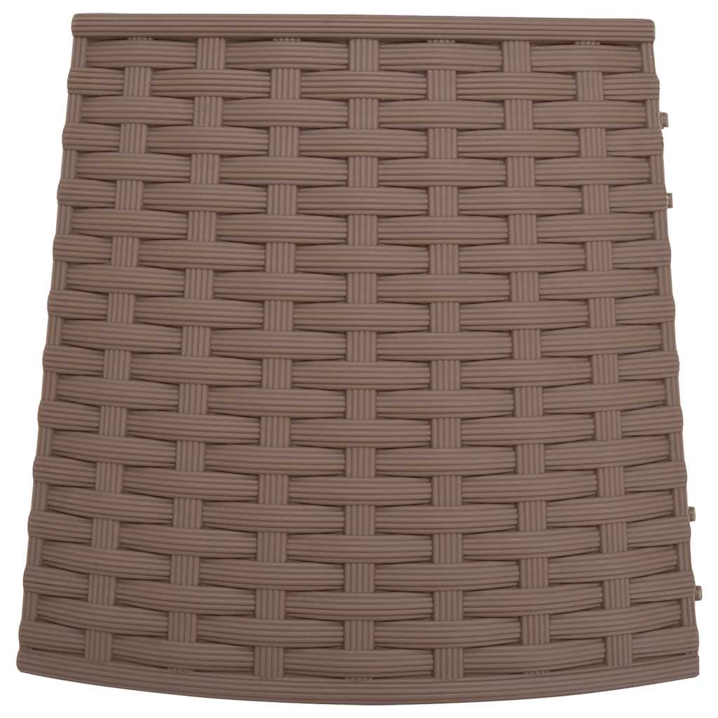 vidaXL Fustă brad de Crăciun, maro, Ø65x23 cm, plastic vidaXL Fustă brad de Crăciun, maro, Ø65x23 cm, plastic