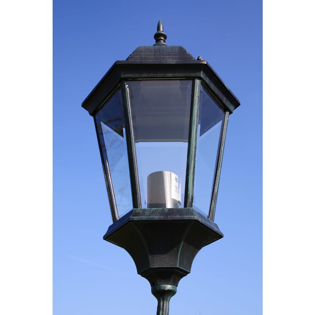 vidaXL Stâlp lampă grădină 2 brațe verde închis/negru 230 cm aluminiu vidaXL Stâlp lampă grădină 2 brațe verde închis/negru 230 cm aluminiu