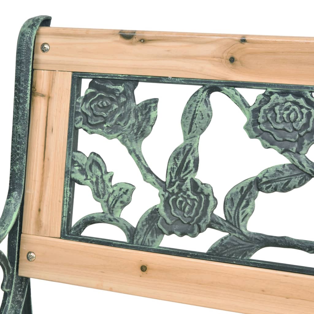 vidaXL Bancă de grădină, 122 cm, lemn