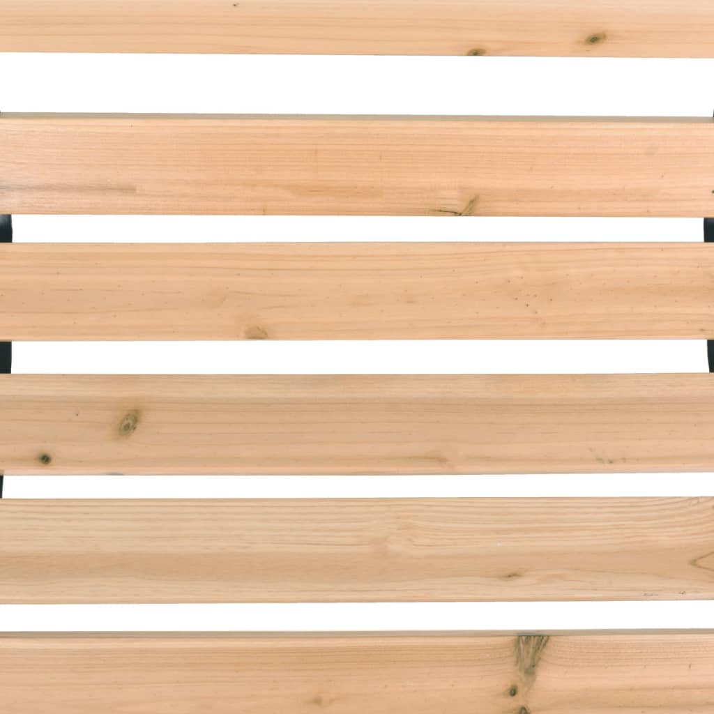 vidaXL Bancă de grădină, 122 cm, lemn