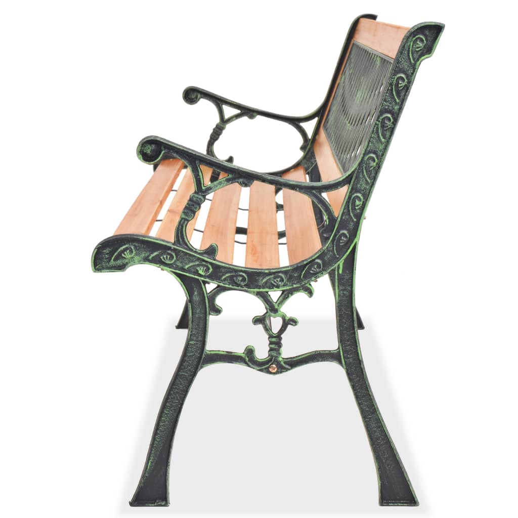 vidaXL Bancă de grădină, 122 cm, lemn