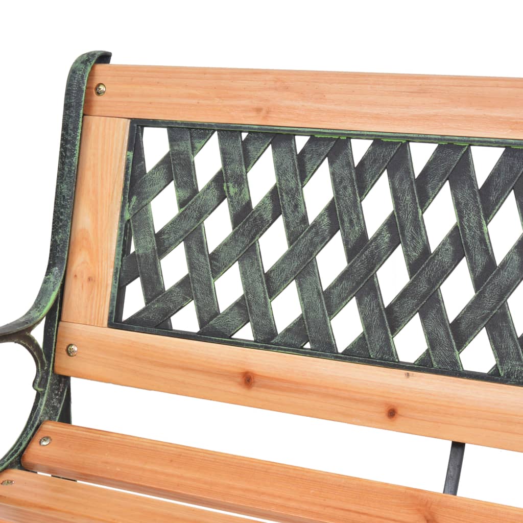 vidaXL Bancă de grădină, 122 cm, lemn