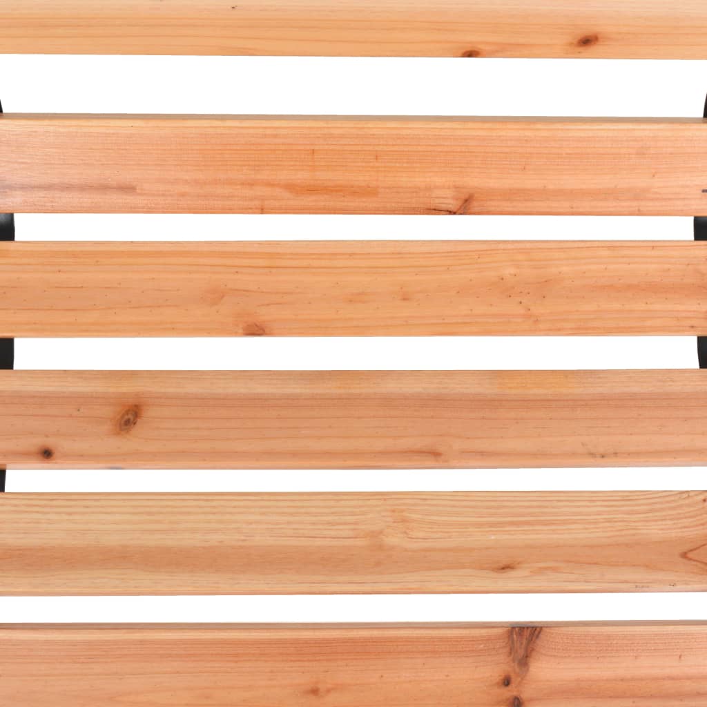 vidaXL Bancă de grădină, 122 cm, lemn