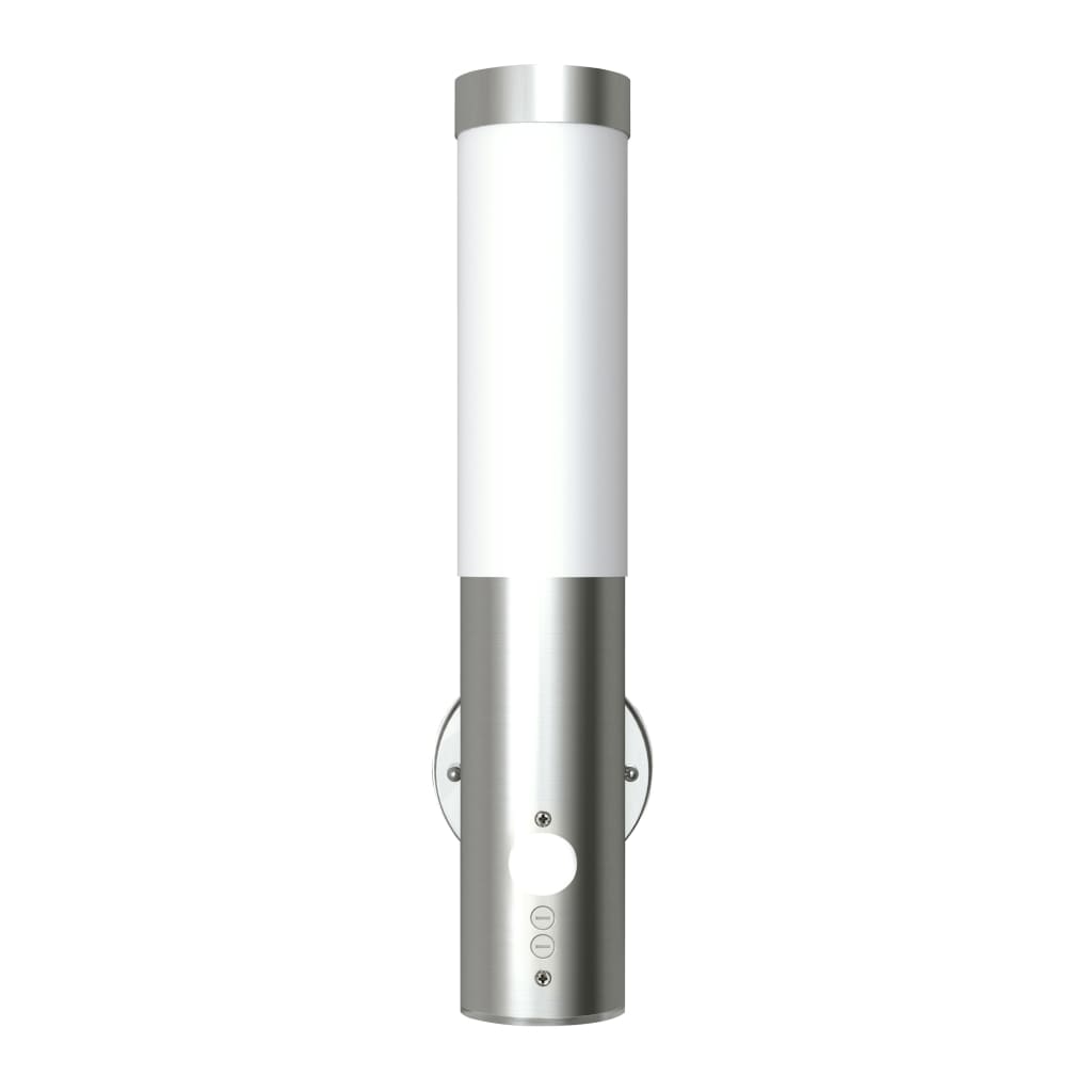 vidaXL Lampă de perete exterior cu senzor de mișcare, oțel inoxidabil vidaXL Lampă de perete exterior cu senzor de mișcare, oțel inoxidabil