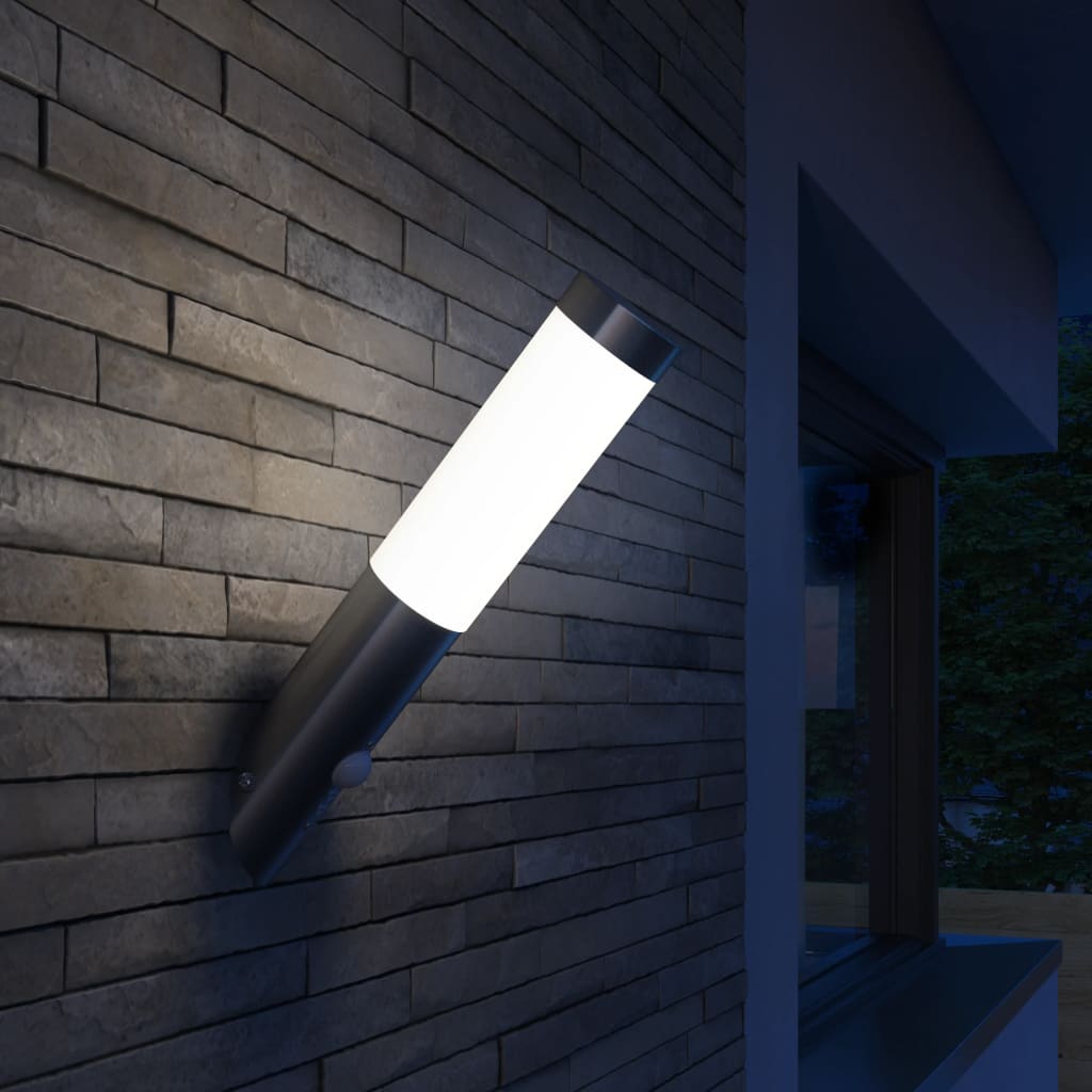 Lampă RVS cu senzor de mișcare 6 x 36 cm Lampă RVS cu senzor de mișcare 6 x 36 cm