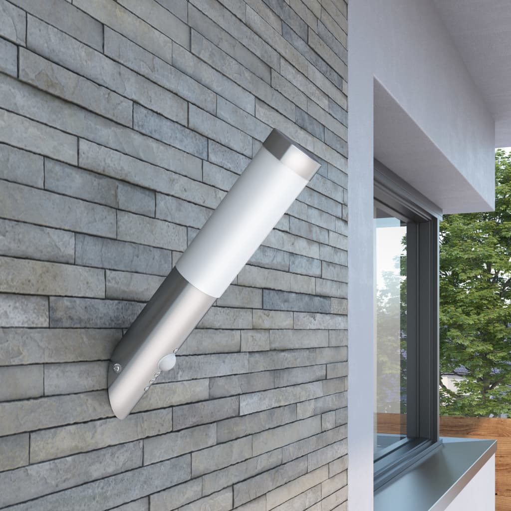 Lampă RVS cu senzor de mișcare 6 x 36 cm Lampă RVS cu senzor de mișcare 6 x 36 cm