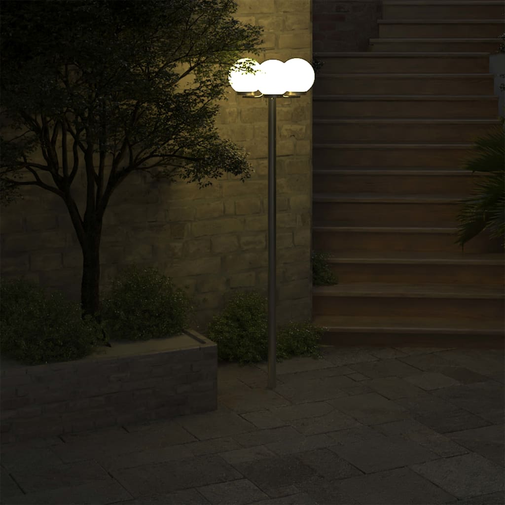 vidaXL Lampă de grădină cu stâlp, 3 lămpi, 220 cm vidaXL Lampă de grădină cu stâlp, 3 lămpi, 220 cm