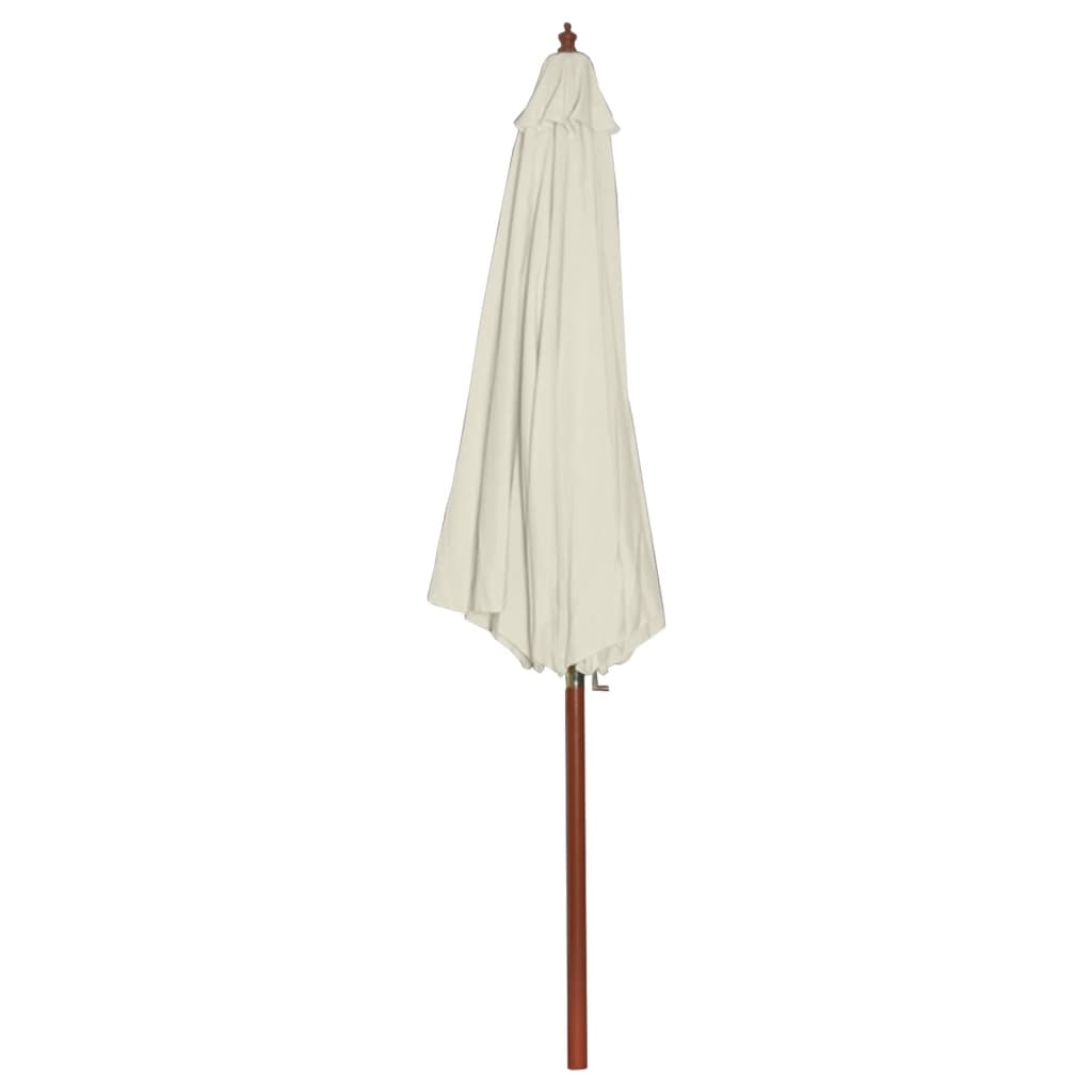 vidaXL Umbrelă de soare, 300 x 258 cm, alb nisipiu vidaXL Umbrelă de soare, 300 x 258 cm, alb nisipiu