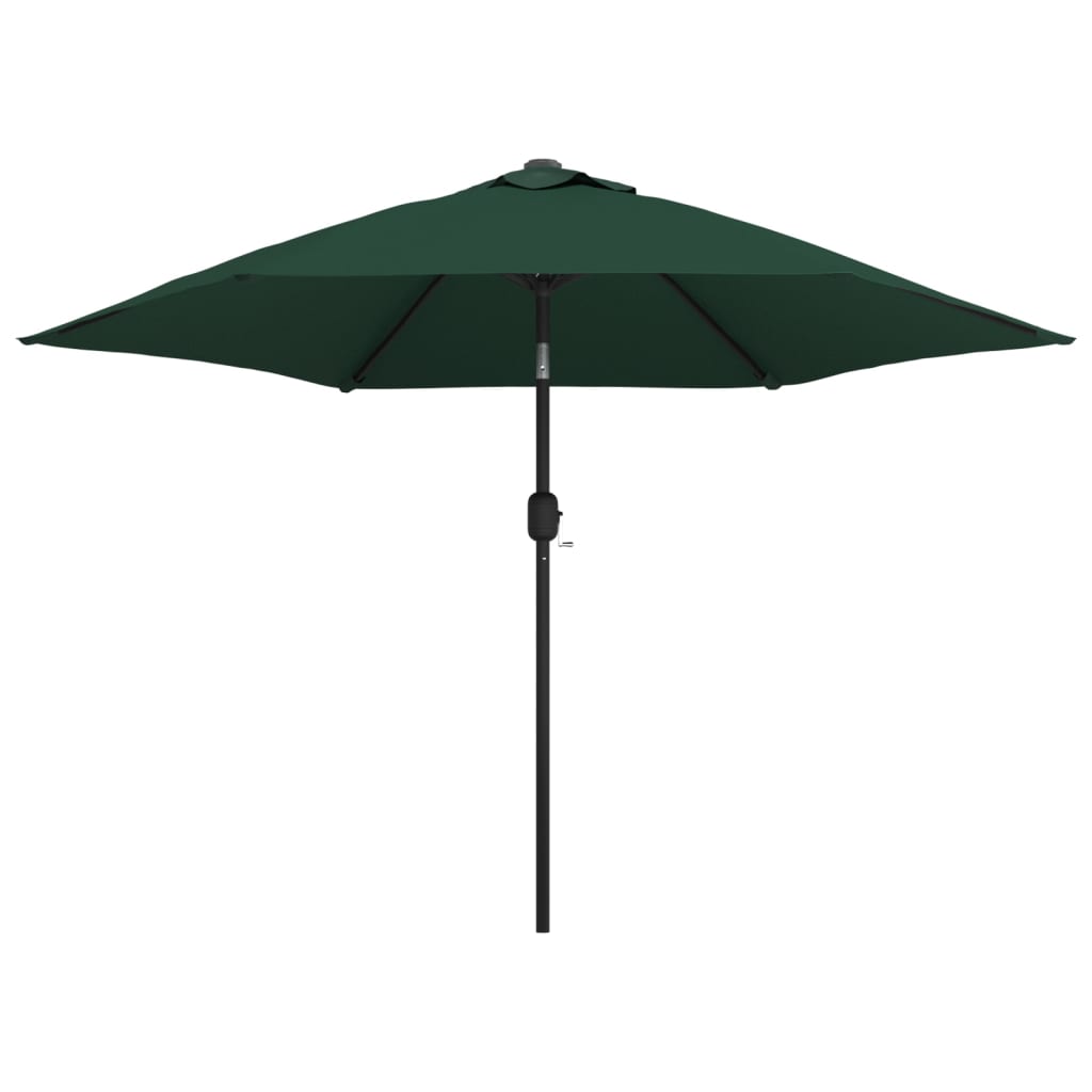 Umbrelă de soare cu stâlp din oțel 3 m, Verde Umbrelă de soare cu stâlp din oțel 3 m, Verde