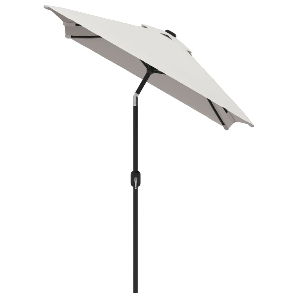 vidaXL Umbrelă de soare dreptunghiulară 200 x 300, Alb nisip