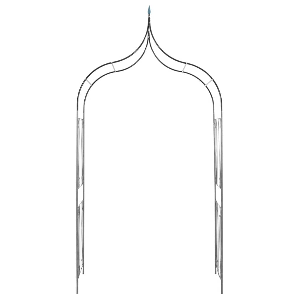 vidaXL Arcadă de grădină plante cățărătoare vârf ascuţit verde închis