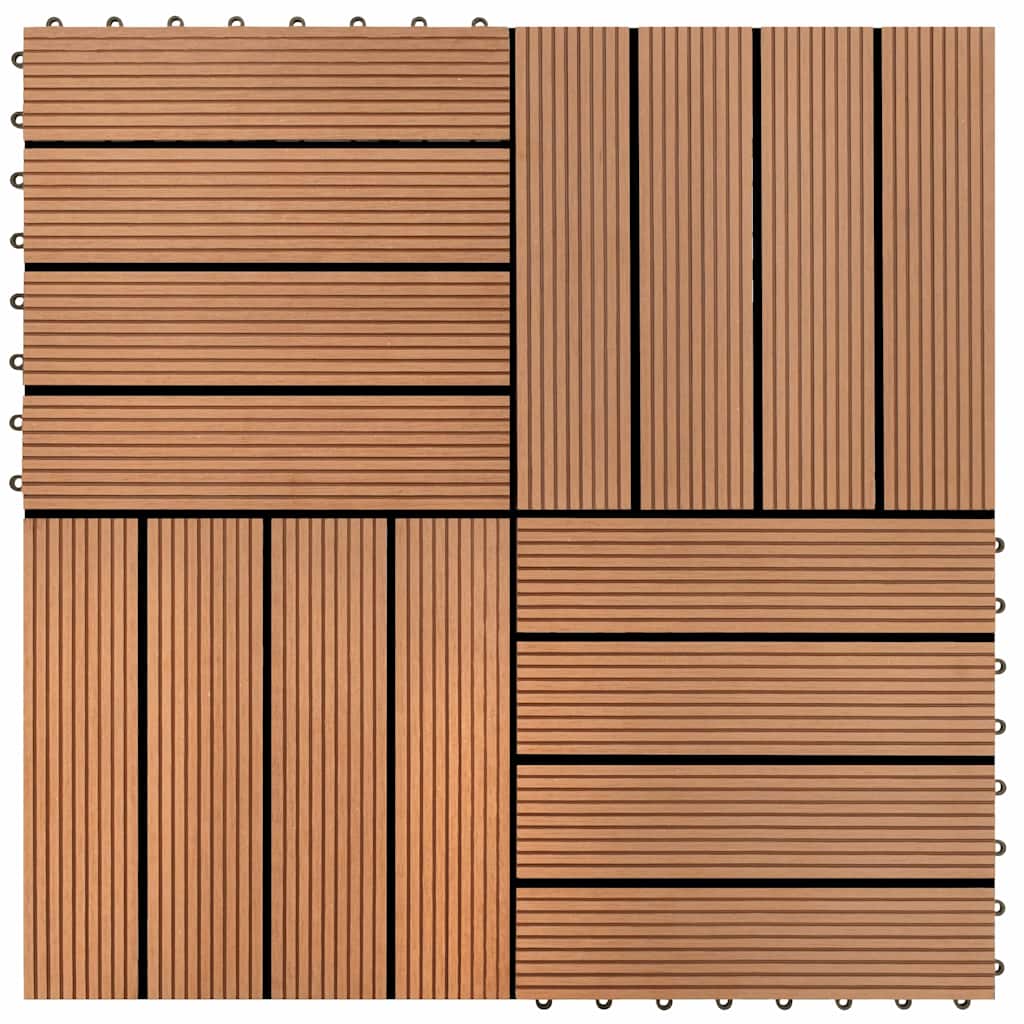 Plăci WPC 30 x 30 cm 11 buc, Maro Plăci WPC 30 x 30 cm 11 buc, Maro