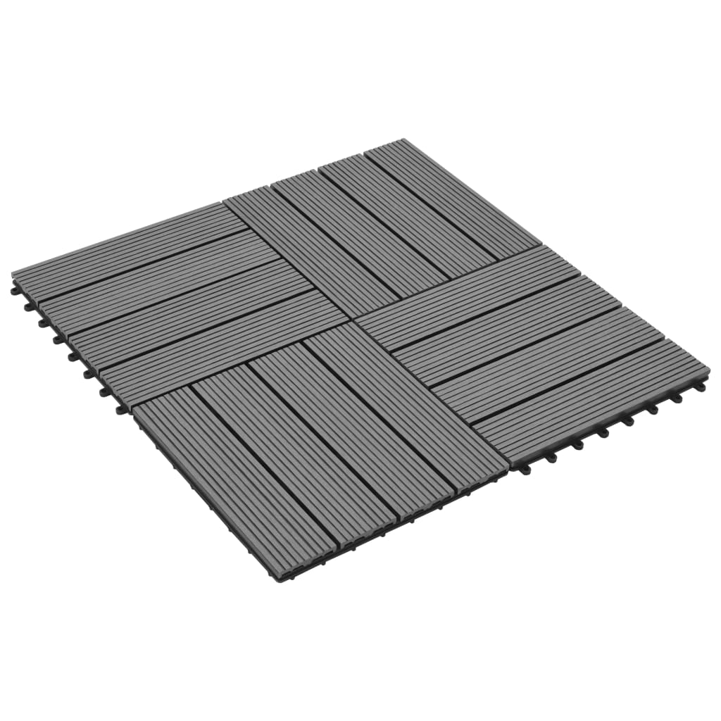 Plăci WPC 30 x 30 cm 11buc, Gri Plăci WPC 30 x 30 cm 11buc, Gri