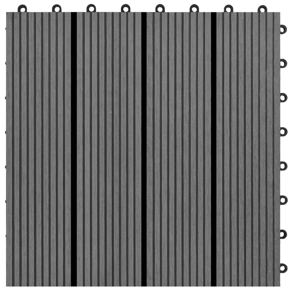 Plăci WPC 30 x 30 cm 11buc, Gri Plăci WPC 30 x 30 cm 11buc, Gri