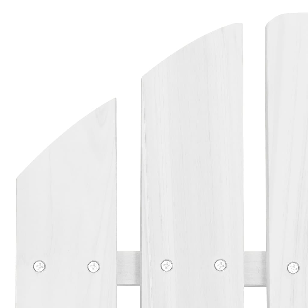 vidaXL Scaun de grădină, alb, lemn