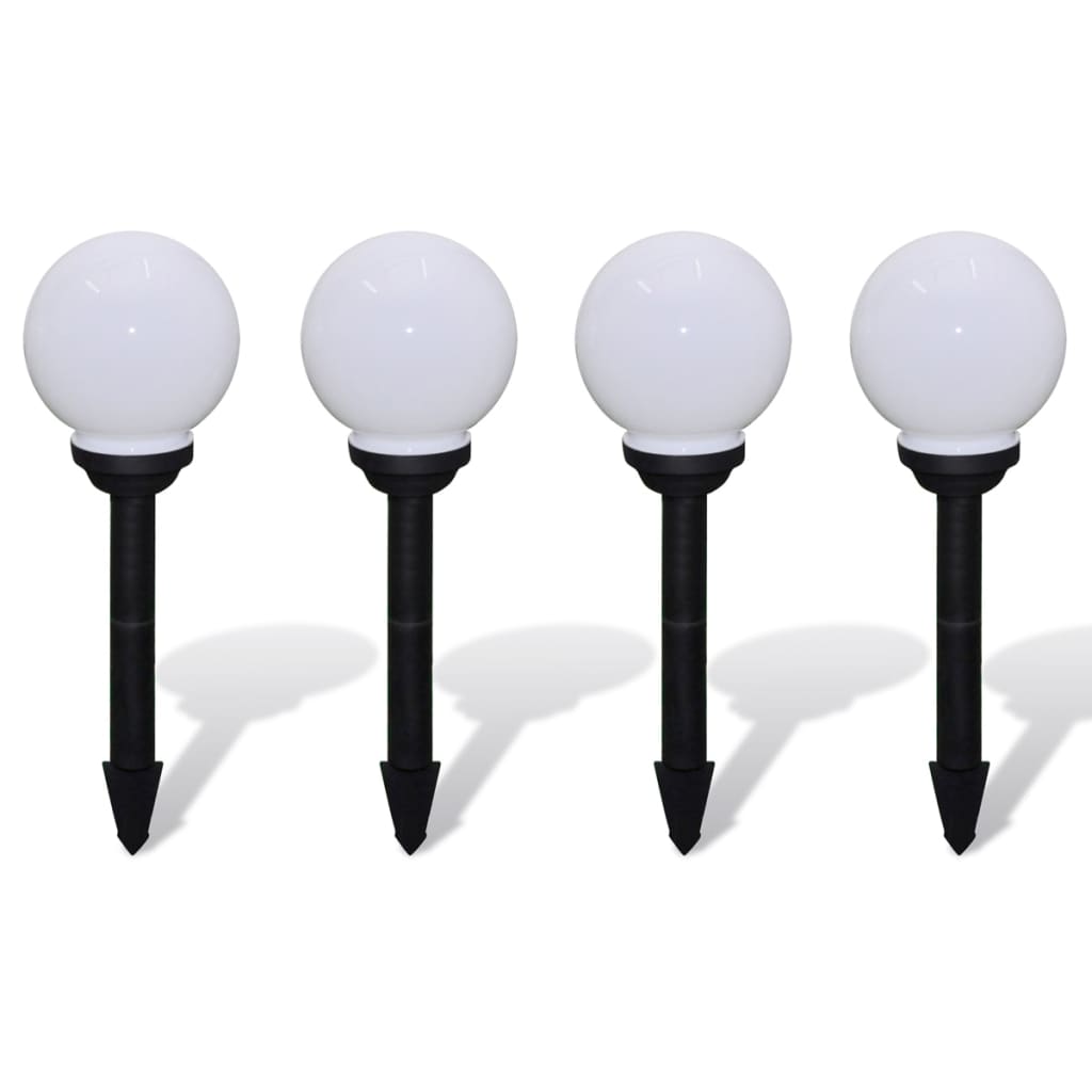 vidaXL Lămpi de exterior pentru alei LED 4 buc. 15 cm, cu țăruș de sol vidaXL Lămpi de exterior pentru alei LED 4 buc. 15 cm, cu țăruș de sol