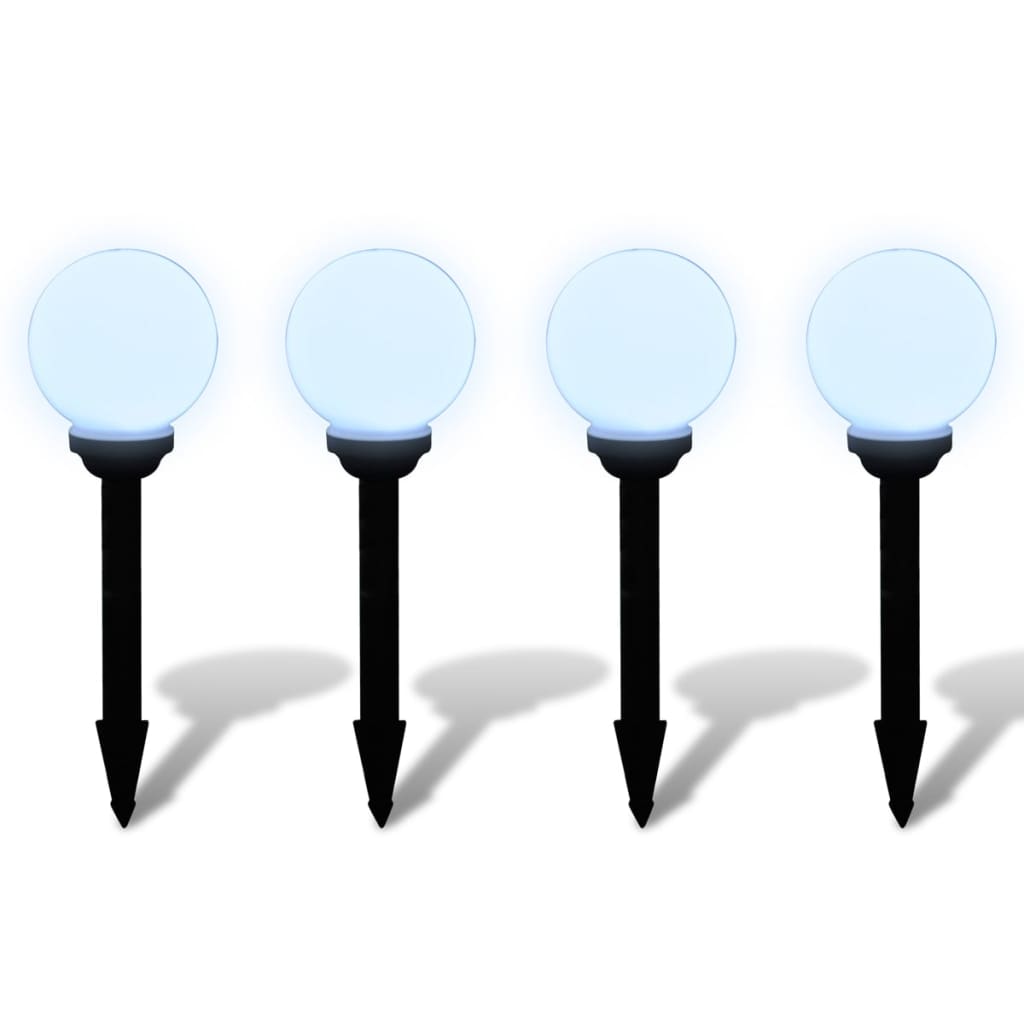 vidaXL Lămpi de exterior pentru alei LED 4 buc. 15 cm, cu țăruș de sol vidaXL Lămpi de exterior pentru alei LED 4 buc. 15 cm, cu țăruș de sol