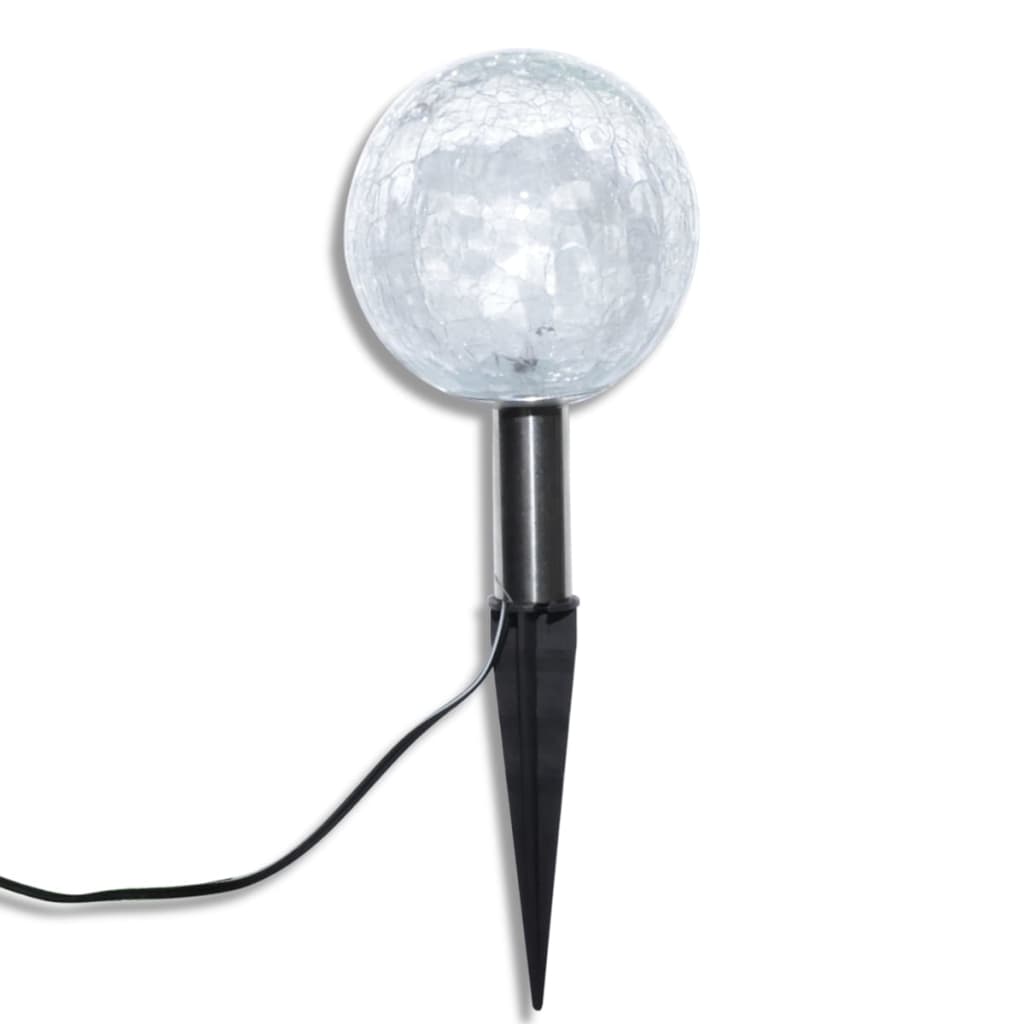 vidaXL Lămpi solare grădină cu LED, 3 buc., țăruși & panouri solare vidaXL Lămpi solare grădină cu LED, 3 buc., țăruși & panouri solare