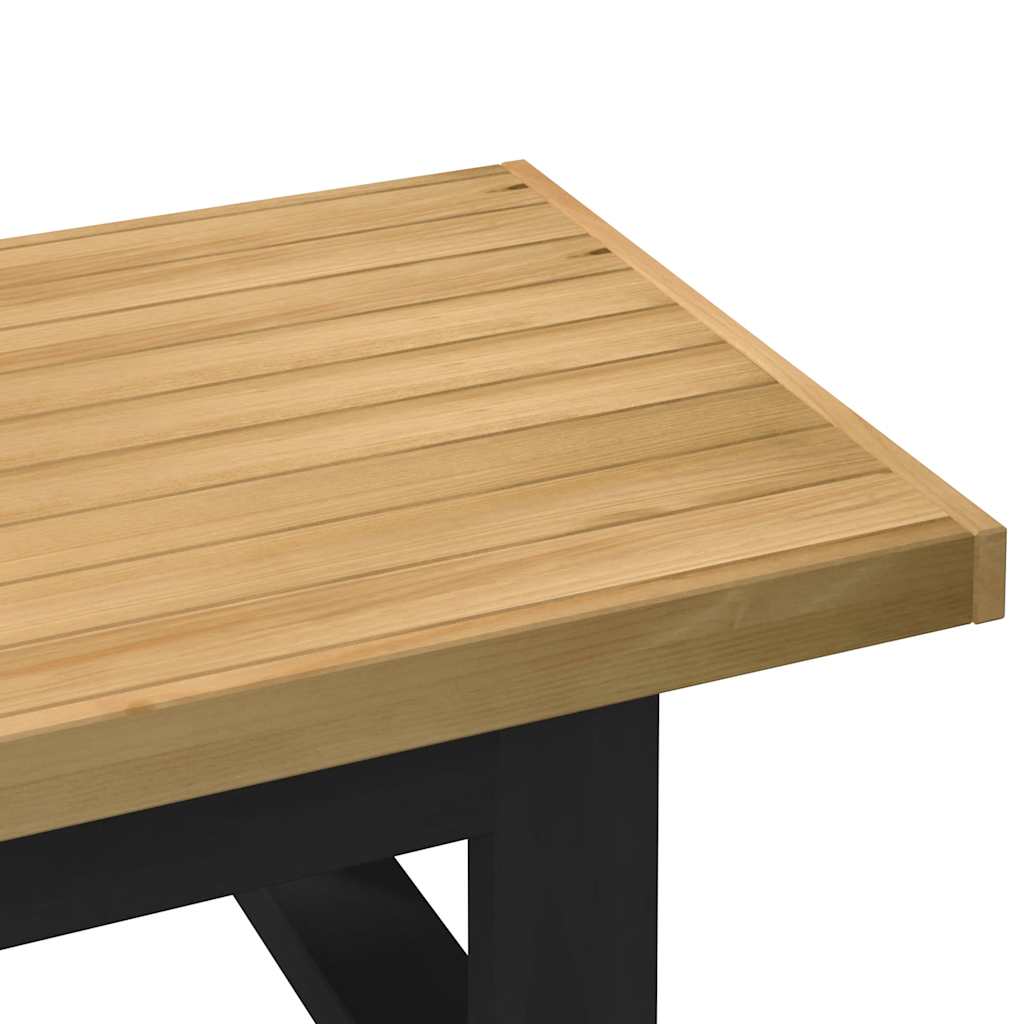 vidaXL Masuta de cafea NOAIN picioare in forma de U lemn masiv de pin