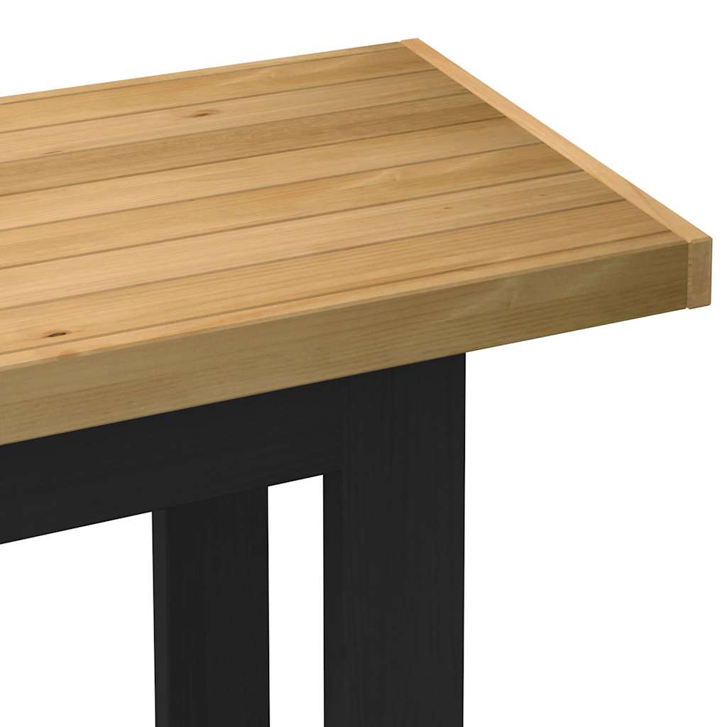 vidaXL Birou NOAIN Picioare în formă U 120x50x75 cm lemn masiv de pin