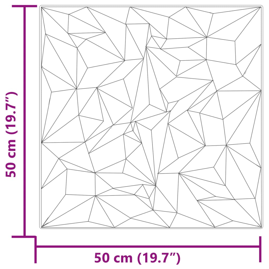 vidaXL Panouri de perete 24 buc. gri 50x50 cm XPS 6 m² ametist vidaXL Panouri de perete 24 buc. gri 50x50 cm XPS 6 m² ametist