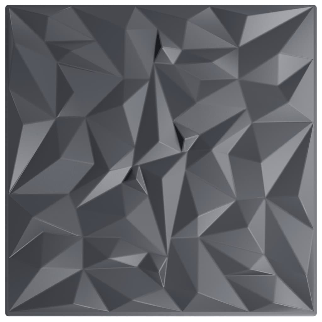 vidaXL Panouri de perete 48 buc. gri 50x50 cm XPS 12 m² ametist vidaXL Panouri de perete 48 buc. gri 50x50 cm XPS 12 m² ametist