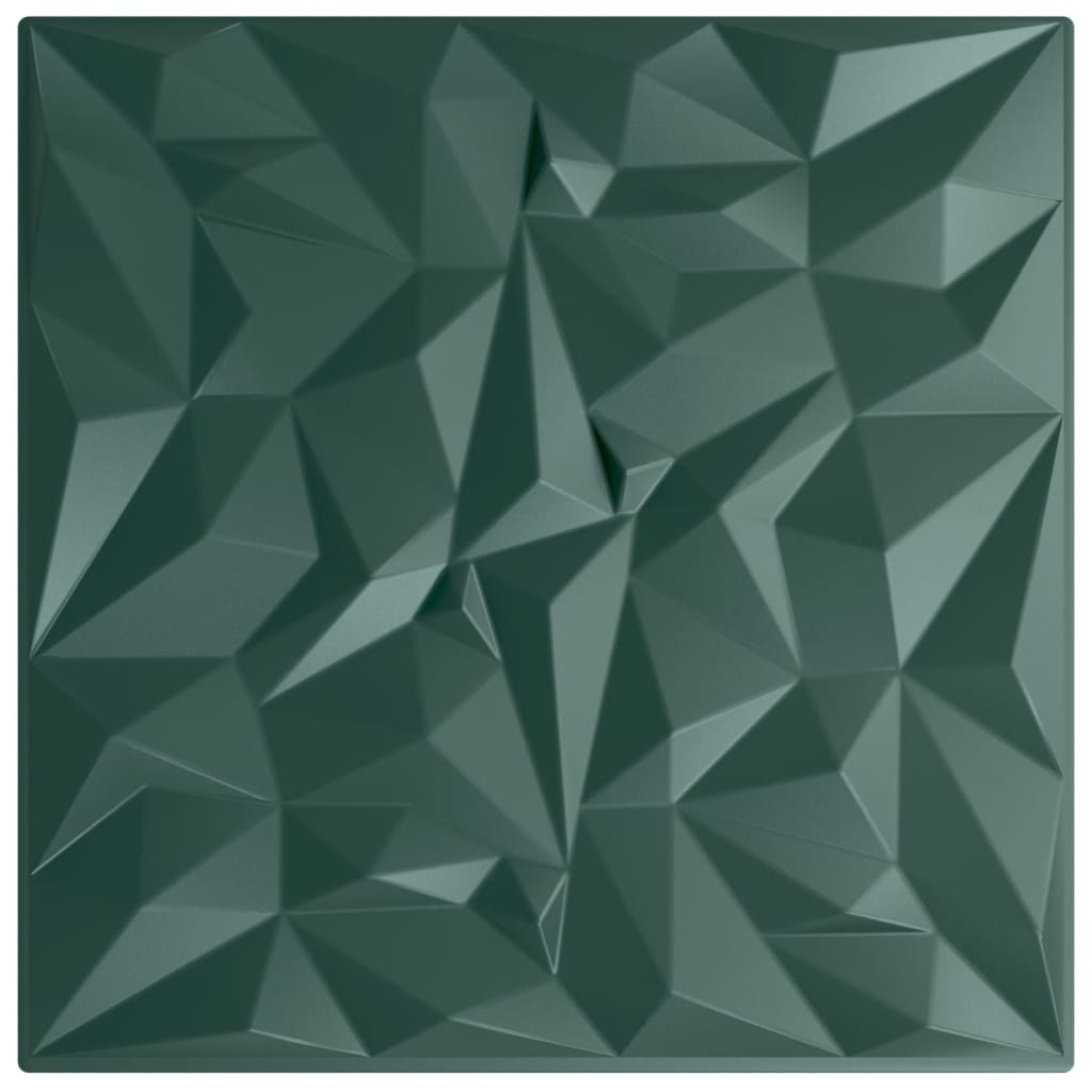 vidaXL Panouri de perete 24 buc. verde 50x50 cm XPS 6 m² ametist