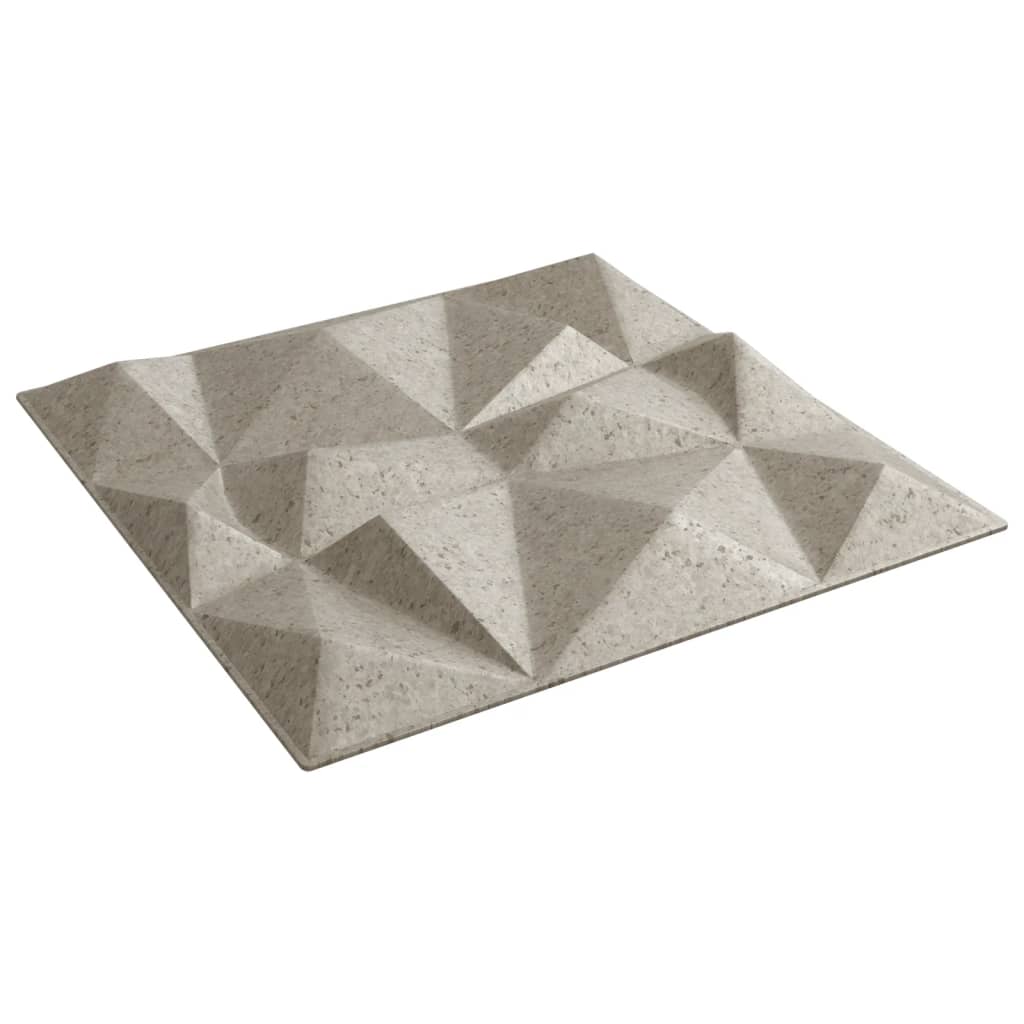 vidaXL Panouri de perete 12 buc. Beton 50x50 cm XPS 3 m² diamant vidaXL Panouri de perete 12 buc. Beton 50x50 cm XPS 3 m² diamant