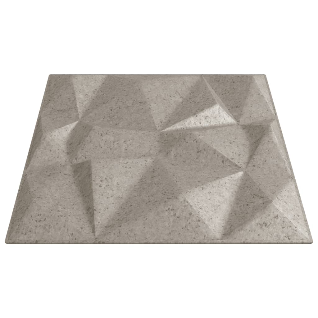 vidaXL Panouri de perete 12 buc. Beton 50x50 cm XPS 3 m² diamant vidaXL Panouri de perete 12 buc. Beton 50x50 cm XPS 3 m² diamant
