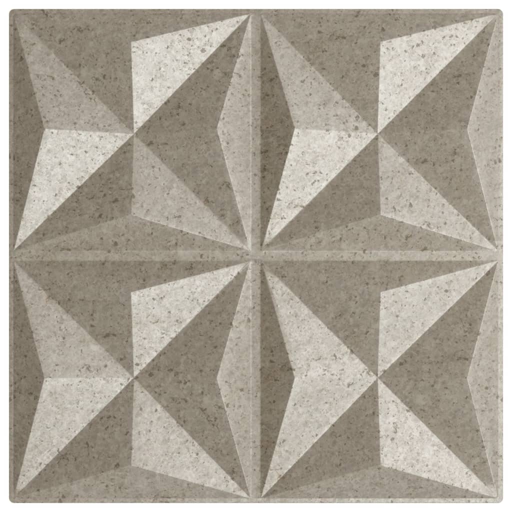 vidaXL Panouri de perete 12 buc. Beton 50x50 cm XPS 3 m² origami vidaXL Panouri de perete 12 buc. Beton 50x50 cm XPS 3 m² origami