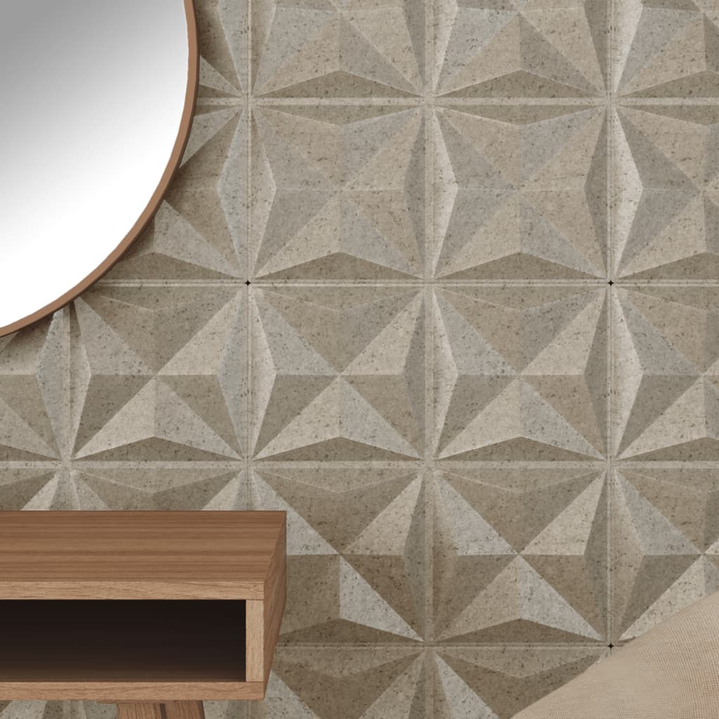 vidaXL Panouri de perete 12 buc. Beton 50x50 cm XPS 3 m² origami vidaXL Panouri de perete 12 buc. Beton 50x50 cm XPS 3 m² origami
