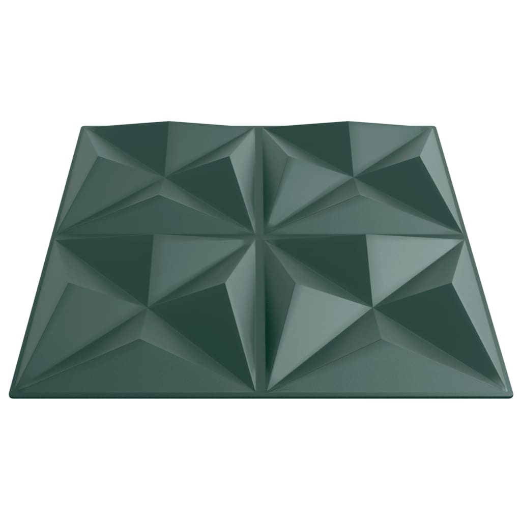 vidaXL Panouri de perete 24 buc. verde 50x50 cm XPS 6 m² origami vidaXL Panouri de perete 24 buc. verde 50x50 cm XPS 6 m² origami