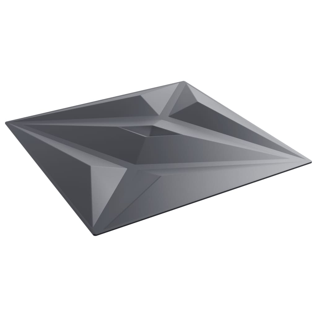 vidaXL Panouri de perete 48 buc. gri 50x50 cm XPS 12 m² stea