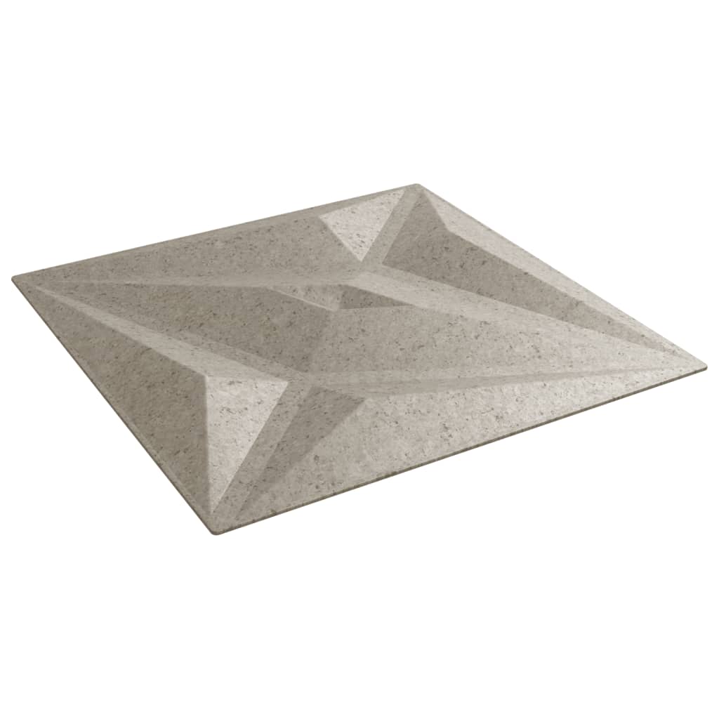 vidaXL Panouri de perete 12 buc. Beton 50x50 cm XPS 3 m² stea vidaXL Panouri de perete 12 buc. Beton 50x50 cm XPS 3 m² stea