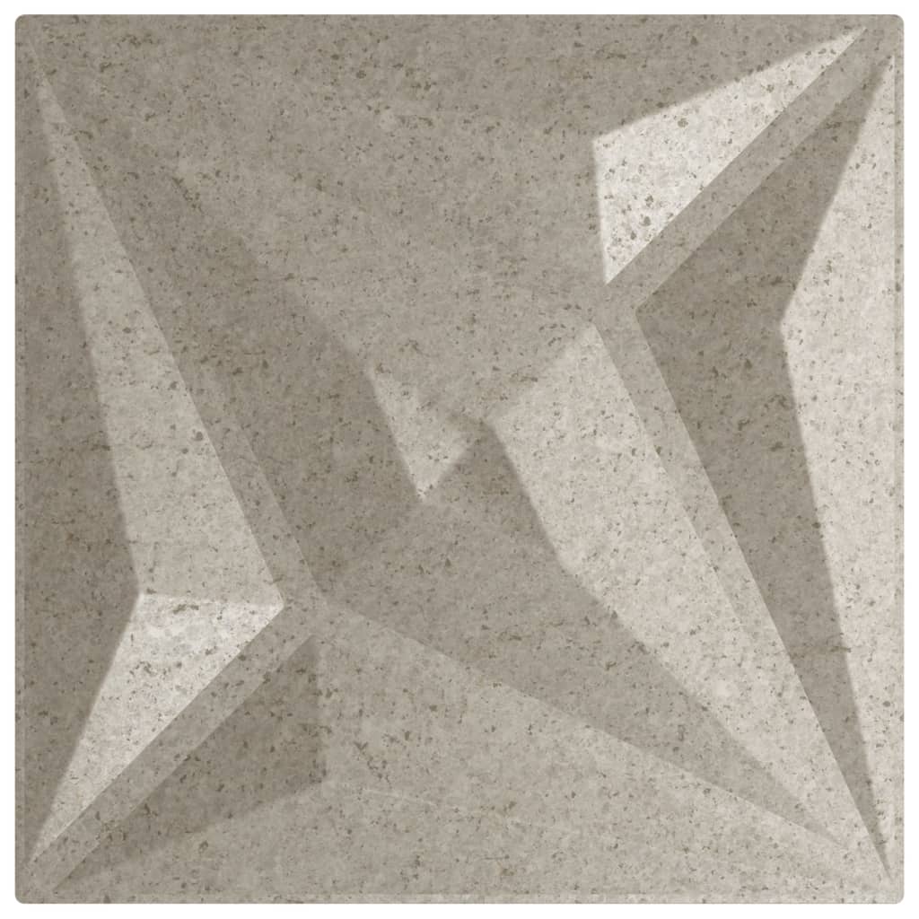 vidaXL Panouri de perete 48 buc. Beton 50x50 cm XPS 12 m² stea