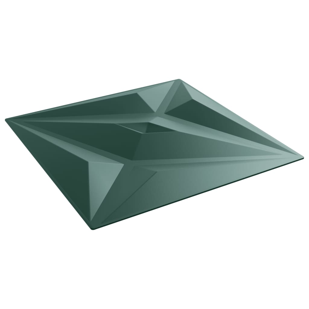 vidaXL Panouri de perete 12 buc. verde 50x50 cm XPS 3 m² stea vidaXL Panouri de perete 12 buc. verde 50x50 cm XPS 3 m² stea