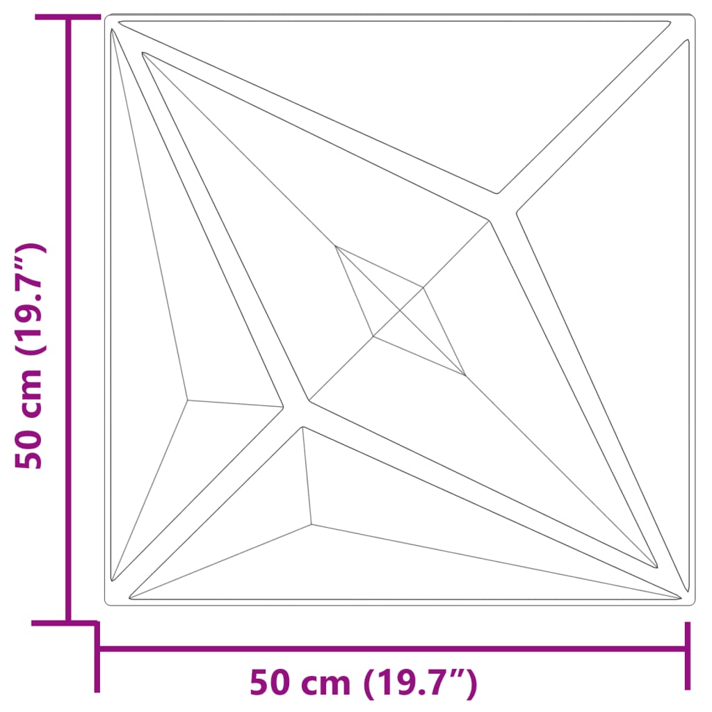 vidaXL Panouri de perete 12 buc. verde 50x50 cm XPS 3 m² stea vidaXL Panouri de perete 12 buc. verde 50x50 cm XPS 3 m² stea