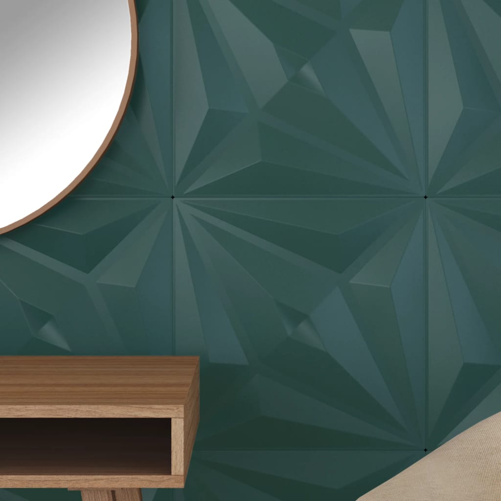 vidaXL Panouri de perete 48 buc. verde 50x50 cm XPS 12 m² stea vidaXL Panouri de perete 48 buc. verde 50x50 cm XPS 12 m² stea