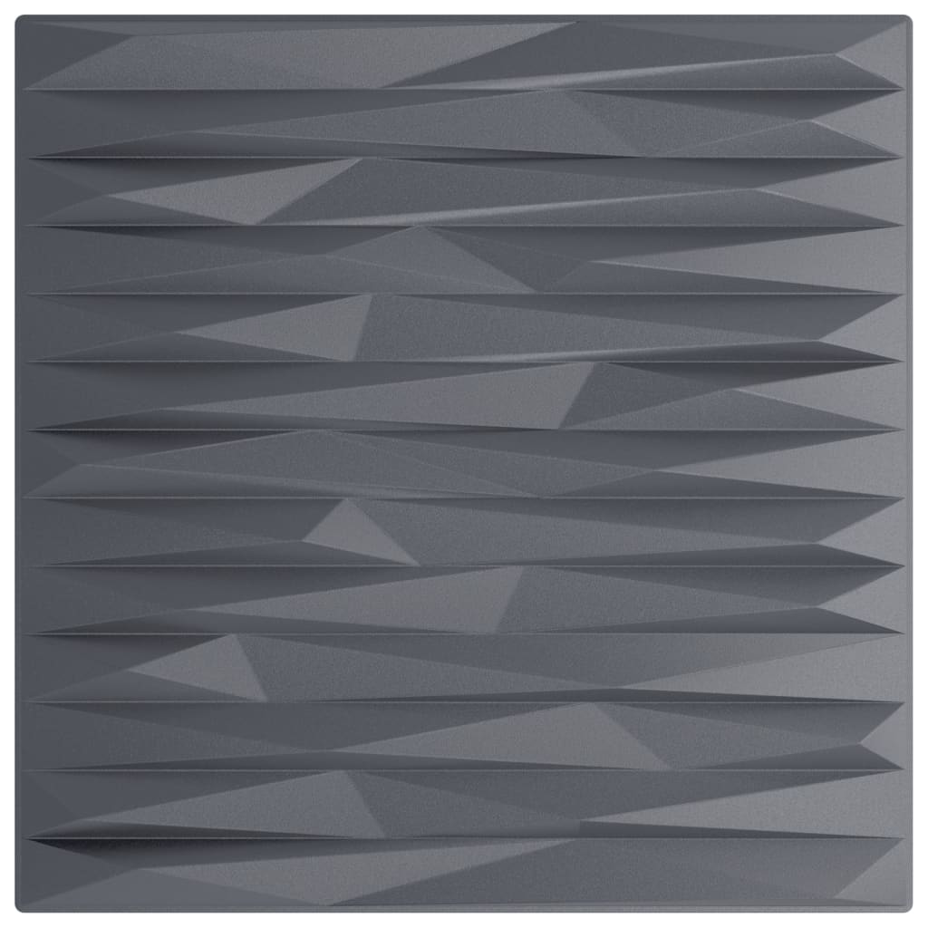 vidaXL Panouri de perete 12 buc. gri 50x50 cm XPS 3 m² piatră