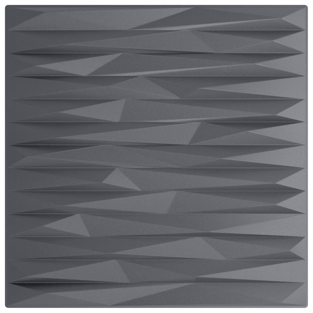 vidaXL Panouri de perete 24 buc. gri 50x50 cm XPS 6 m² piatră vidaXL Panouri de perete 24 buc. gri 50x50 cm XPS 6 m² piatră