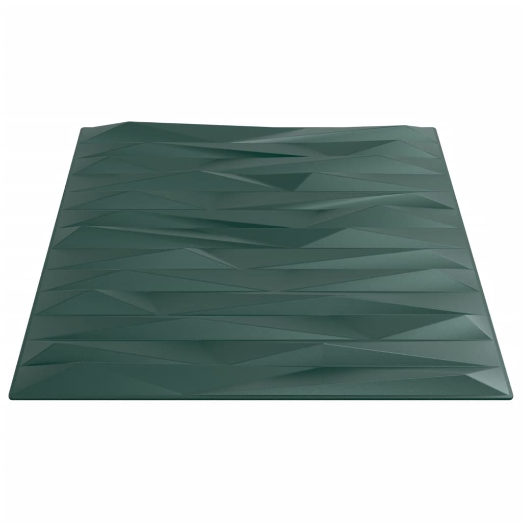 vidaXL Panouri de perete 12 buc. verde 50x50 cm XPS 3 m² piatră