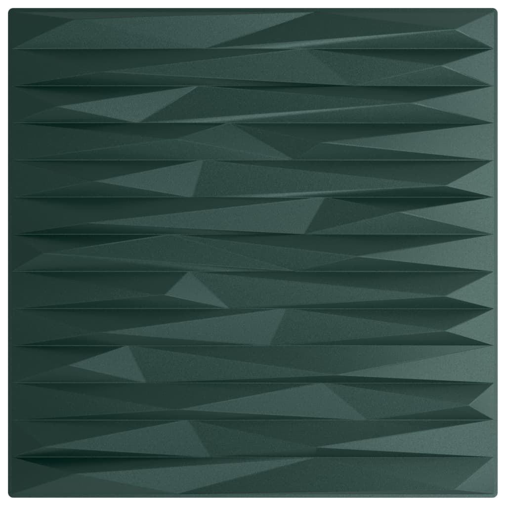 vidaXL Panouri de perete 48 buc. verde 50x50 cm XPS 12 m² piatră