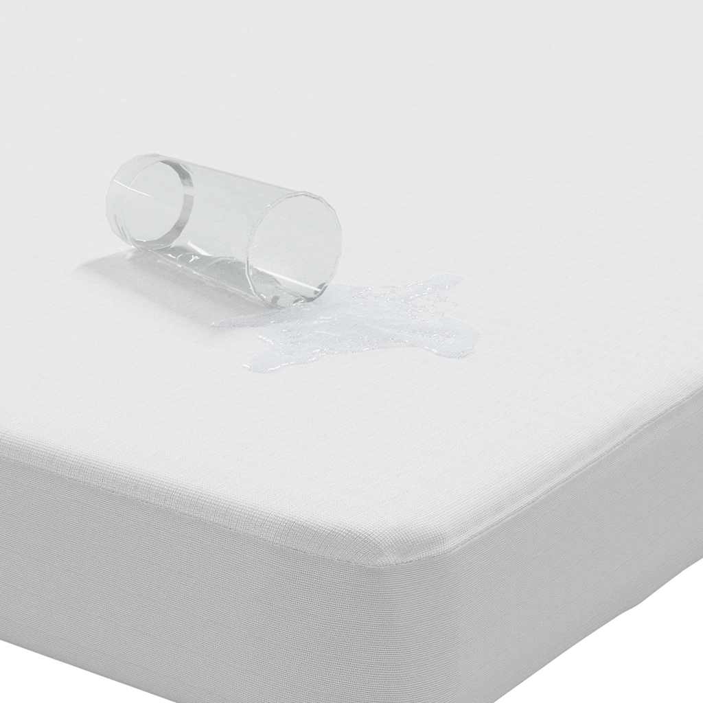 vidaXL Protecție de saltea, alb, 120x220 cm, impermeabilă vidaXL Protecție de saltea, alb, 120x220 cm, impermeabilă