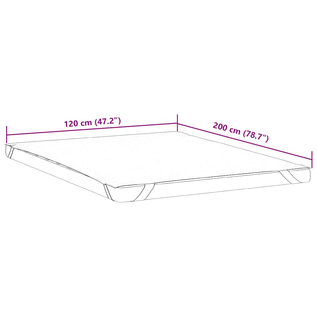 vidaXL Protecție de saltea, alb, 120x200 cm, impermeabilă vidaXL Protecție de saltea, alb, 120x200 cm, impermeabilă