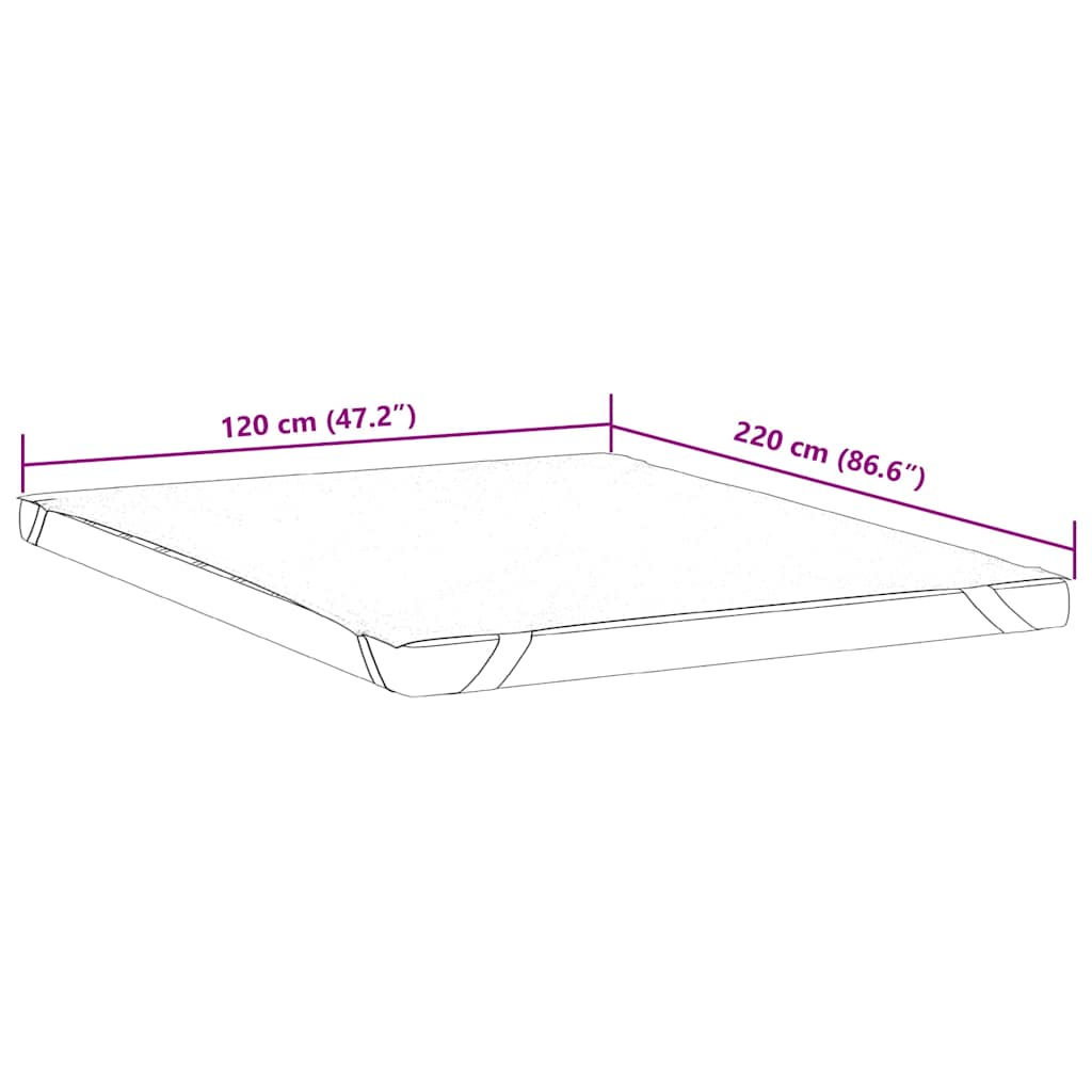 vidaXL Protecție de saltea, alb, 120x220 cm, impermeabilă vidaXL Protecție de saltea, alb, 120x220 cm, impermeabilă