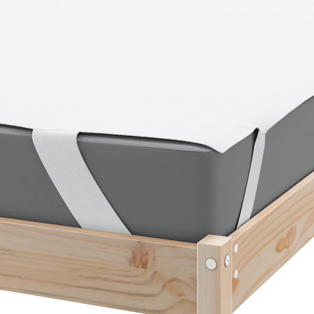 vidaXL Protecție de saltea, alb, 140x220 cm, impermeabilă