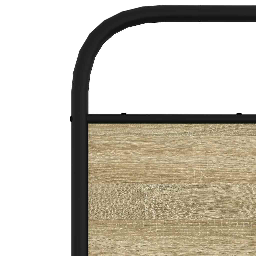 vidaXL Tăblie stejar sonoma 135 cm oțel și lemn prelucrat vidaXL Tăblie stejar sonoma 135 cm oțel și lemn prelucrat