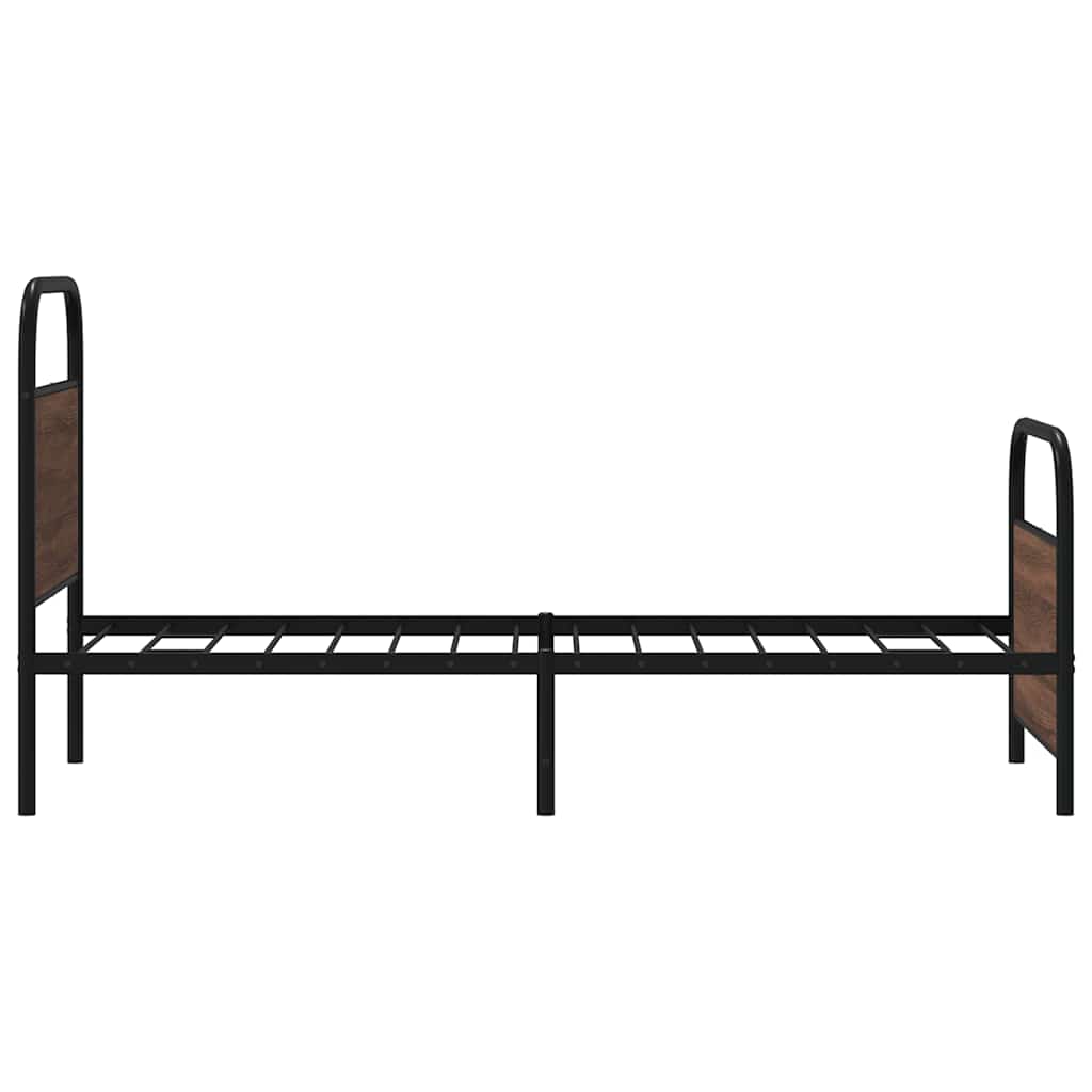 vidaXL Cadru de pat fără saltea 80x200cm Stejar maro lemn prelucrat vidaXL Cadru de pat fără saltea 80x200cm Stejar maro lemn prelucrat