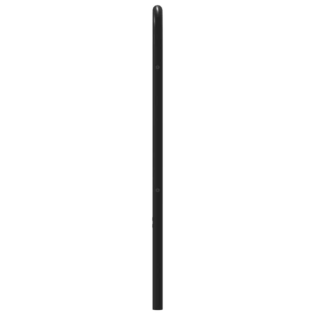 vidaXL Tăblie de pat, stejar maro, 100 cm, lemn prelucrat și oțel